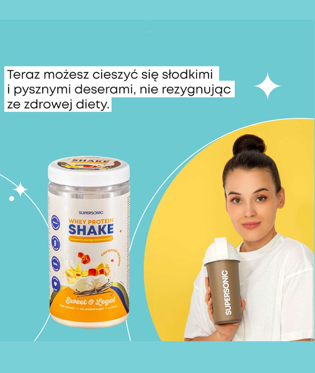 Supersonic Shake Proteinowy Wspieraj Cy Metabolizm Energetyczny O Smaku