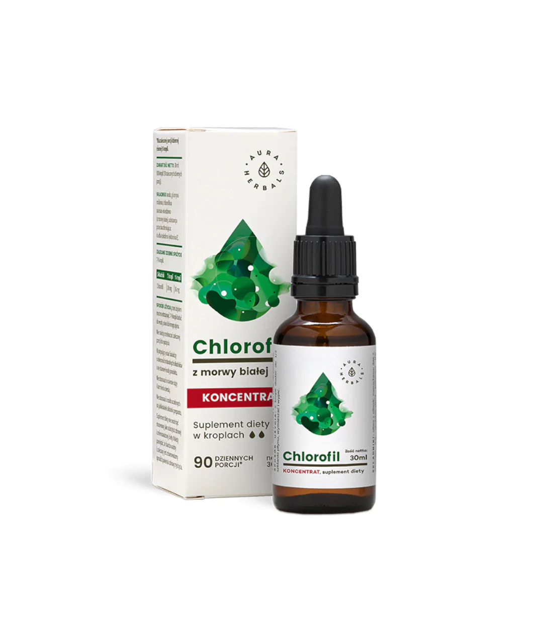 Chlorofil z morwy białej, koncentrat, krople 30ml Chlorofil z morwy białej, koncentrat, krople 30ml