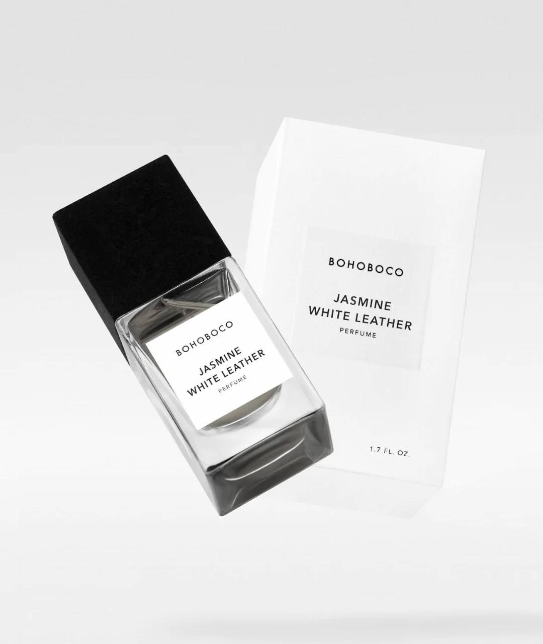 Jasmin White Leather 50 ml package from afar