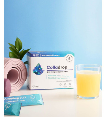 Colladrop Flex, marine collagen 5000 mg, sachets 30 pcs. - Aura Herbals 3