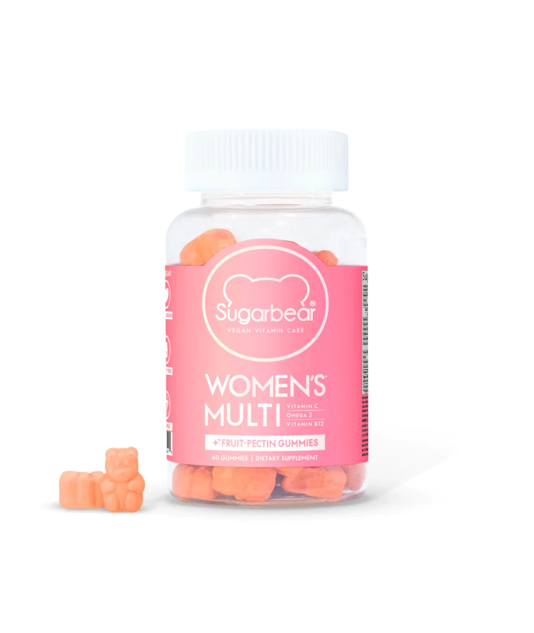 SUGARBEAR WOMEN'S MULTI- suplement diety specjalnie dla kobiet w formie żelek 60 żelków opakowanie z daleka SUGARBEAR WOMEN'S MULTI- suplement diety specjalnie dla kobiet w formie żelek 60 żelków opakowanie z daleka