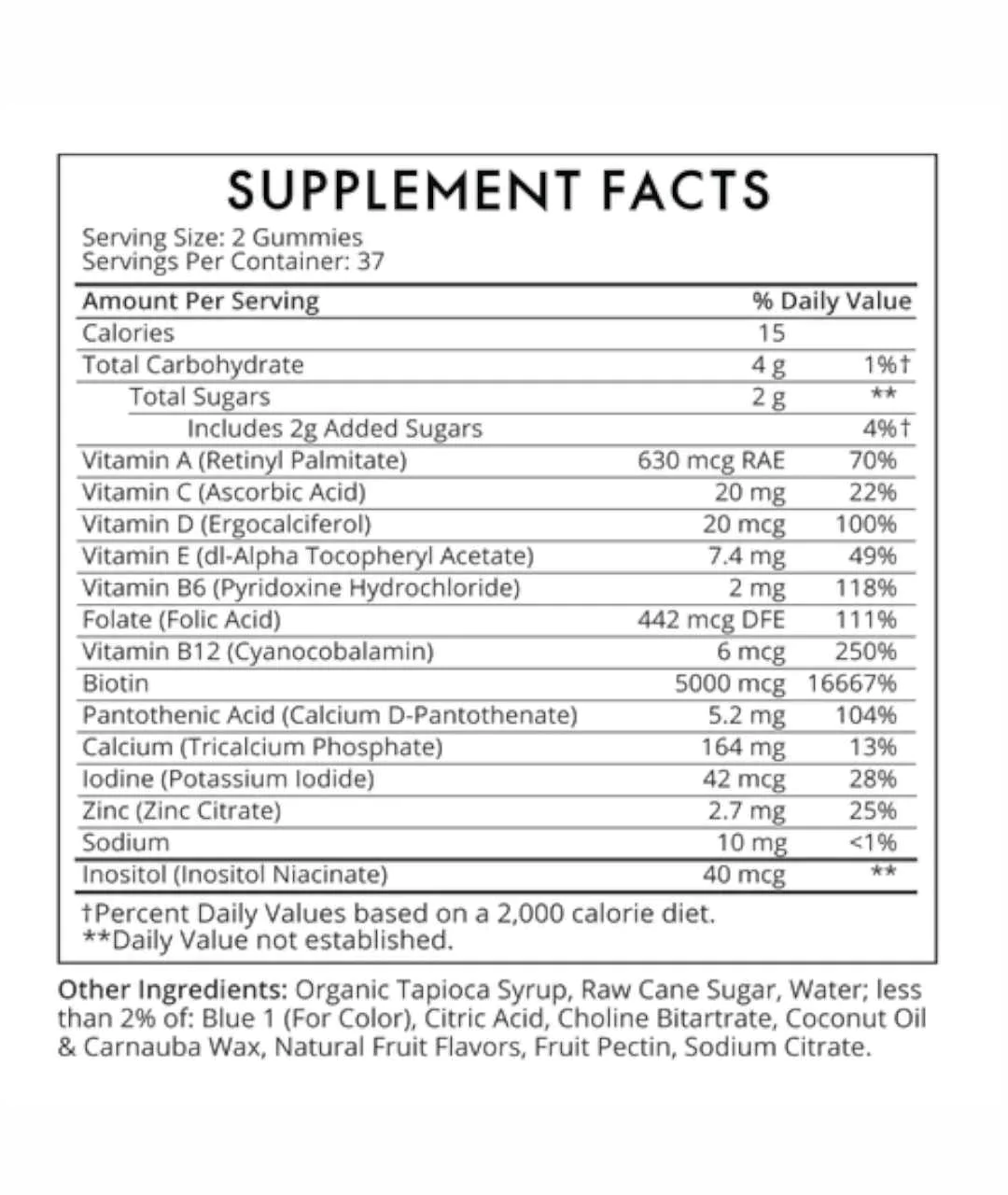 SUGARBEAR HAIR- dietary supplement for healthy hair in the form of gels 60 gels