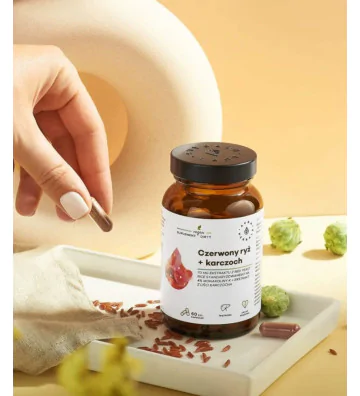 Czerwony ryż + karczoch, kapsułki 60 szt. - Aura Herbals 2