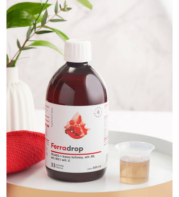 Ferradrop, iron + folic acid, liquid 500ml - Aura Herbals 2