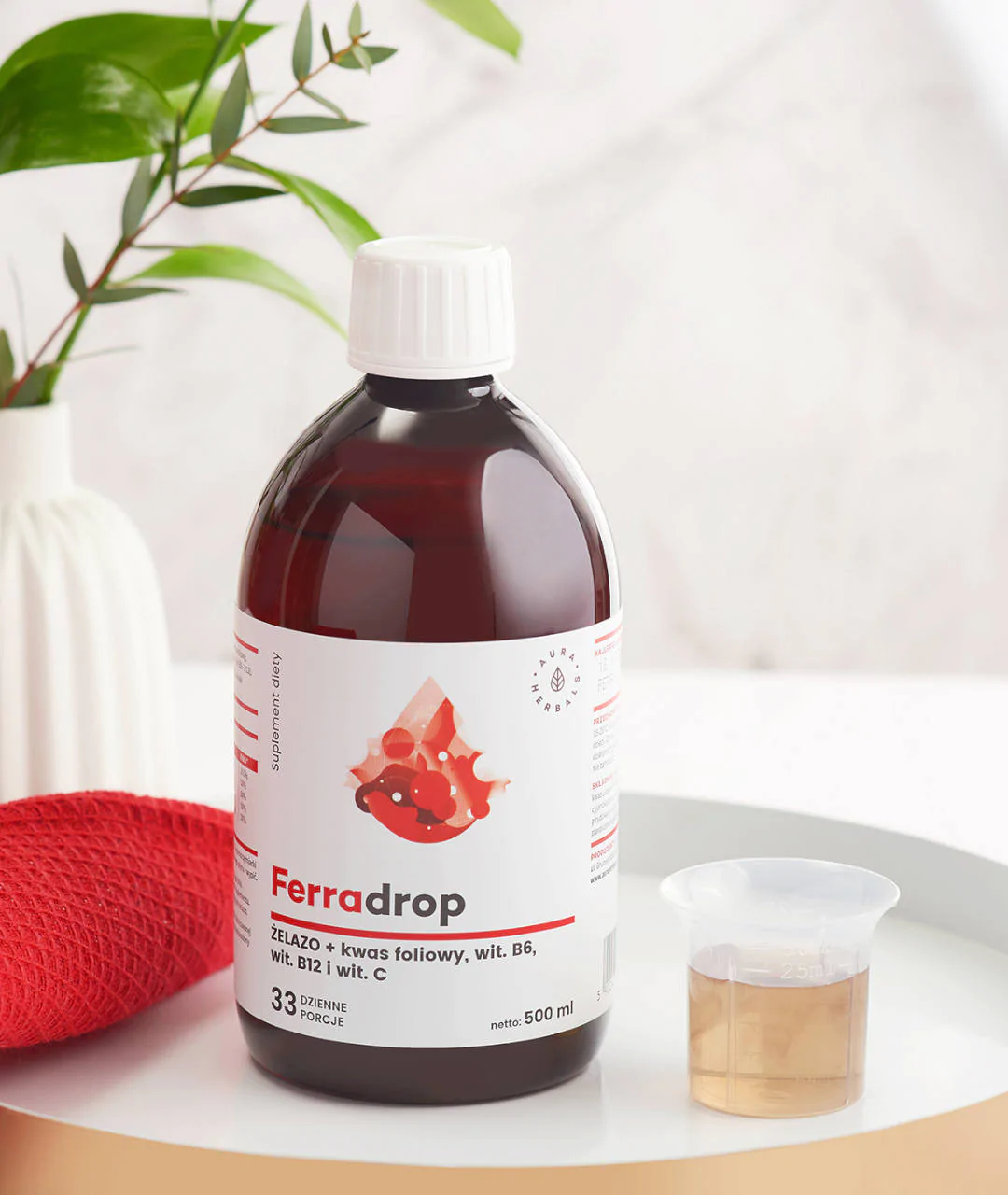 Ferradrop, iron + folic acid, liquid 500ml view