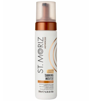 Self-tanning, color-correcting mousse with a soft tint 200ml Light - St. Moriz 2