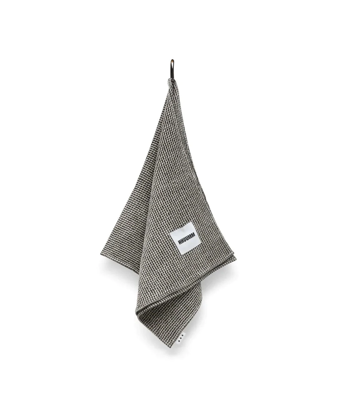 Ręcznik Len / Bawełna – Wafel Natural Black 2