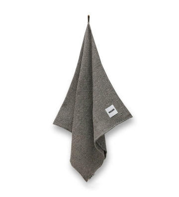 Ręcznik Len / Bawełna – Wafel Natural Black 72x135cm - HHUUMM 2