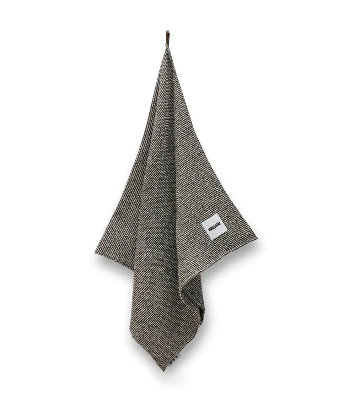 Ręcznik Len / Bawełna – Wafel Natural Black 3