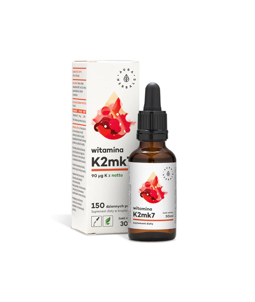 Witamina K2 MK7 90 mcg, krople 30ml Witamina K2 MK7 90 mcg, krople 30ml