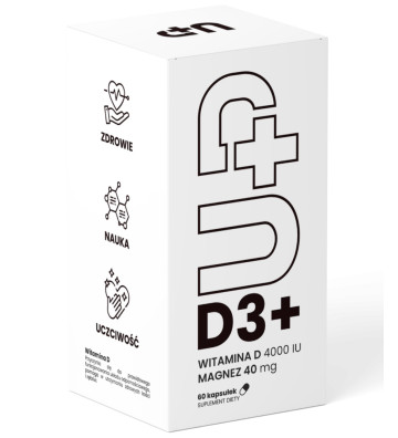 Suplement diety UP D3+ 60 kapsułek - Up Health Pharma 2