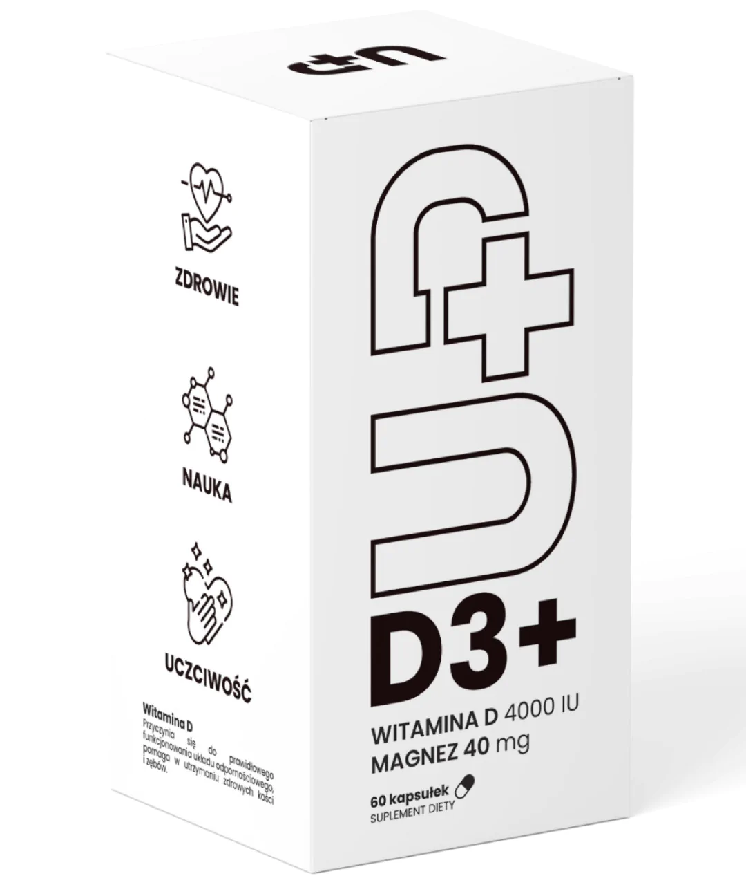 Dietary supplement UP D3+ close-up