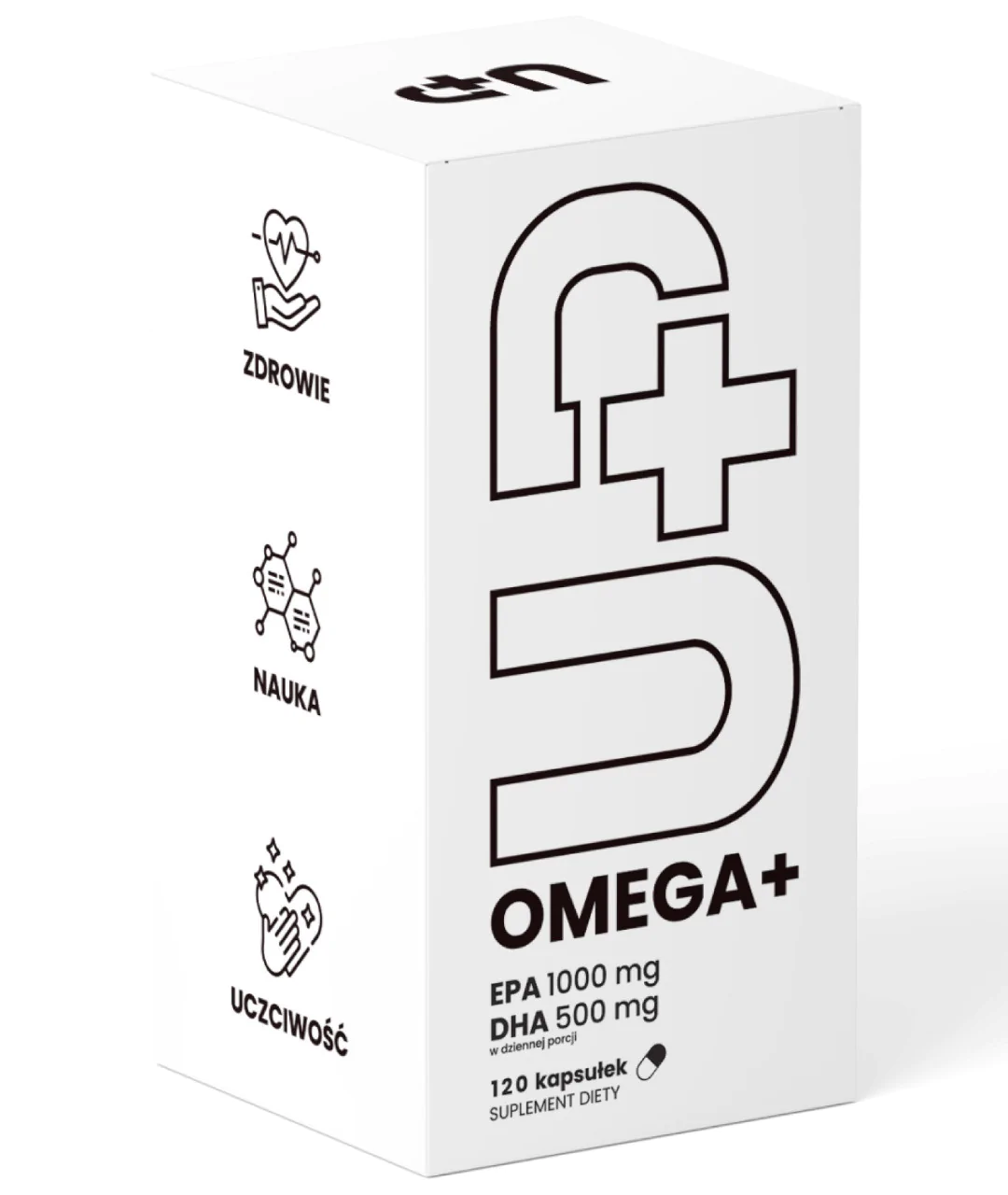 Suplement diety UP OMEGA + zbliżenie