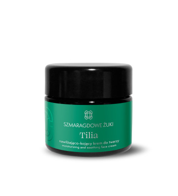 Tilia - moisturizing and soothing face cream 50g - Szmaragdowe Żuki