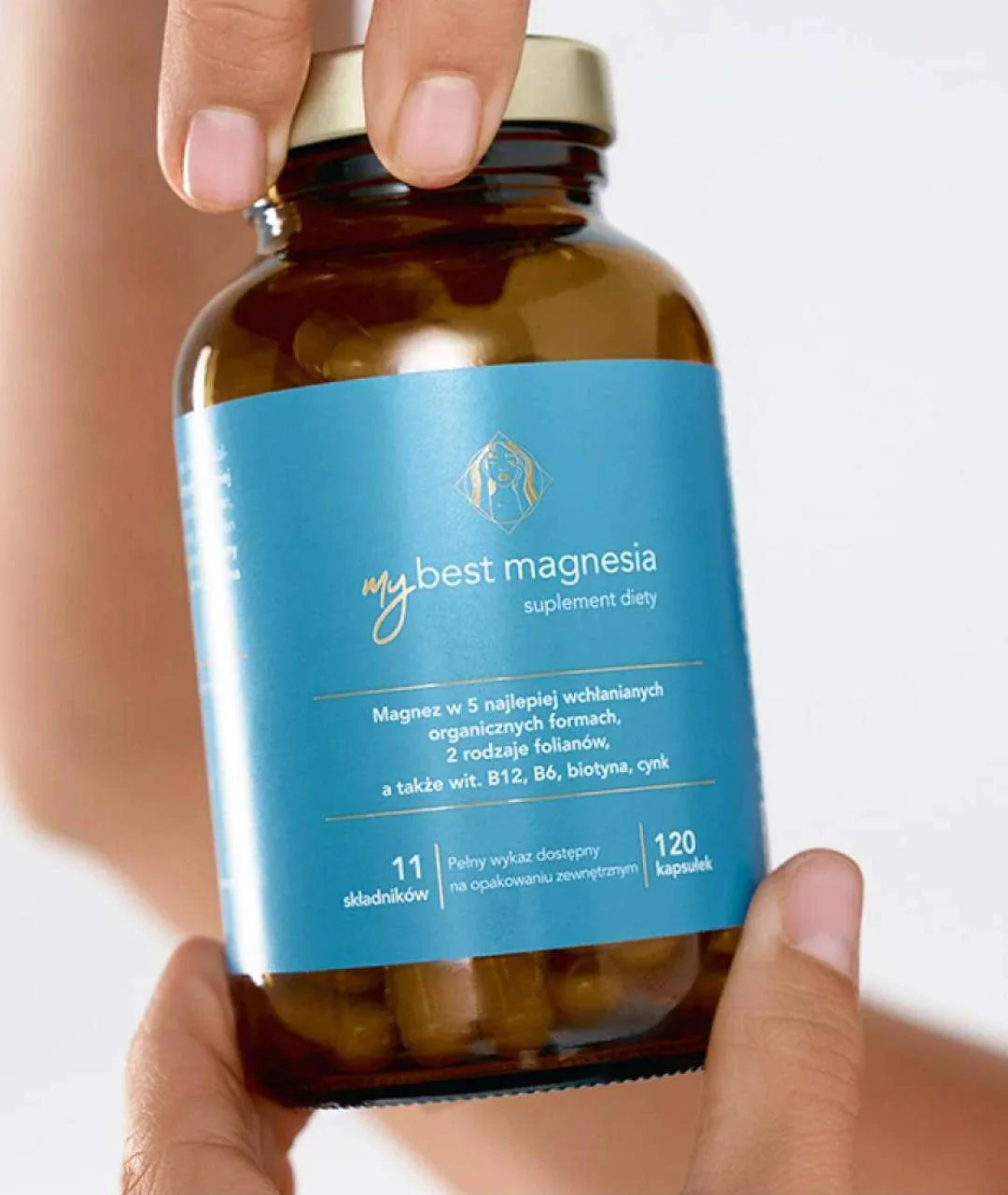 Dietary supplement MyBestMagnesia 120 capsules view.