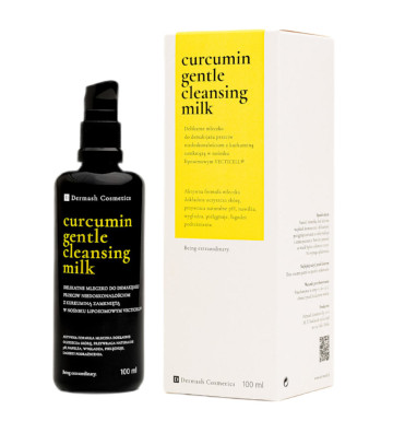 Gentle makeup remover milk against imperfections with curcumin 100ml - Dermash Cosmetics 3