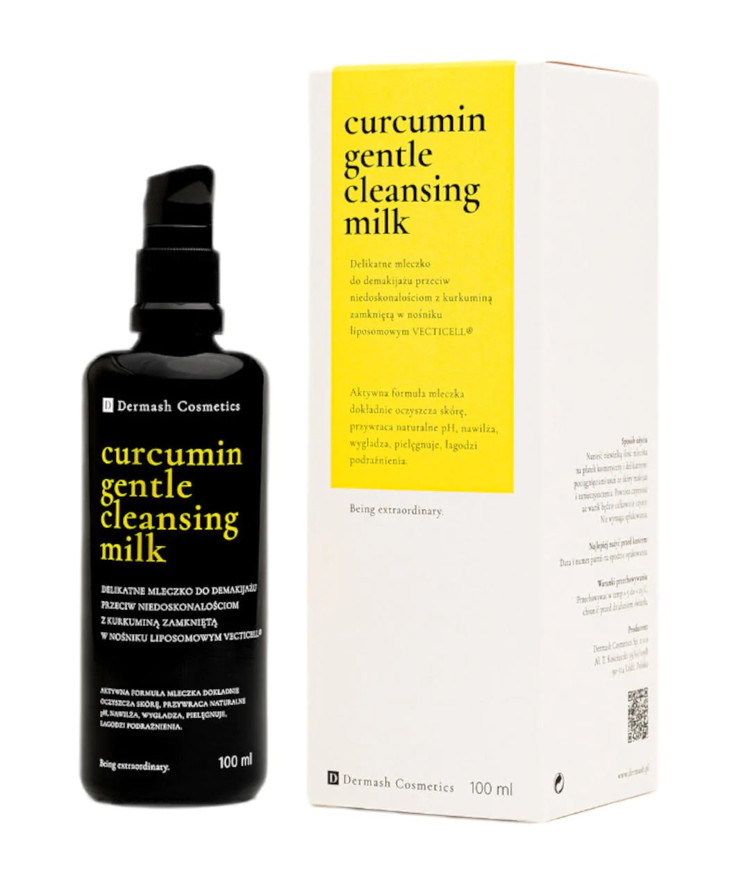 Gentle makeup remover milk against imperfections with curcumin 100ml 3