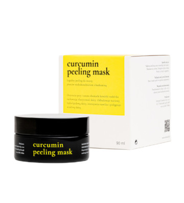 Łagodny peeling do twarzy przeciw niedoskonałościom z kurkuminą 90ml - Dermash Cosmetics 3