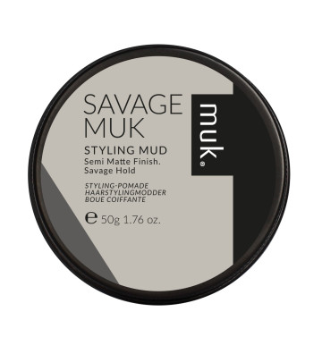 Muk Savage - "wild grip" clay, semi-matte finish 50g - muk Haircare