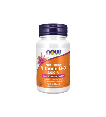Vitamin D-3 2000 IU. 120 - NOW Foods