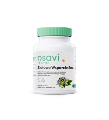 Herbal Sleep Support (Melatonin Free) dietary supplement - 60 vegan capsules - Osavi