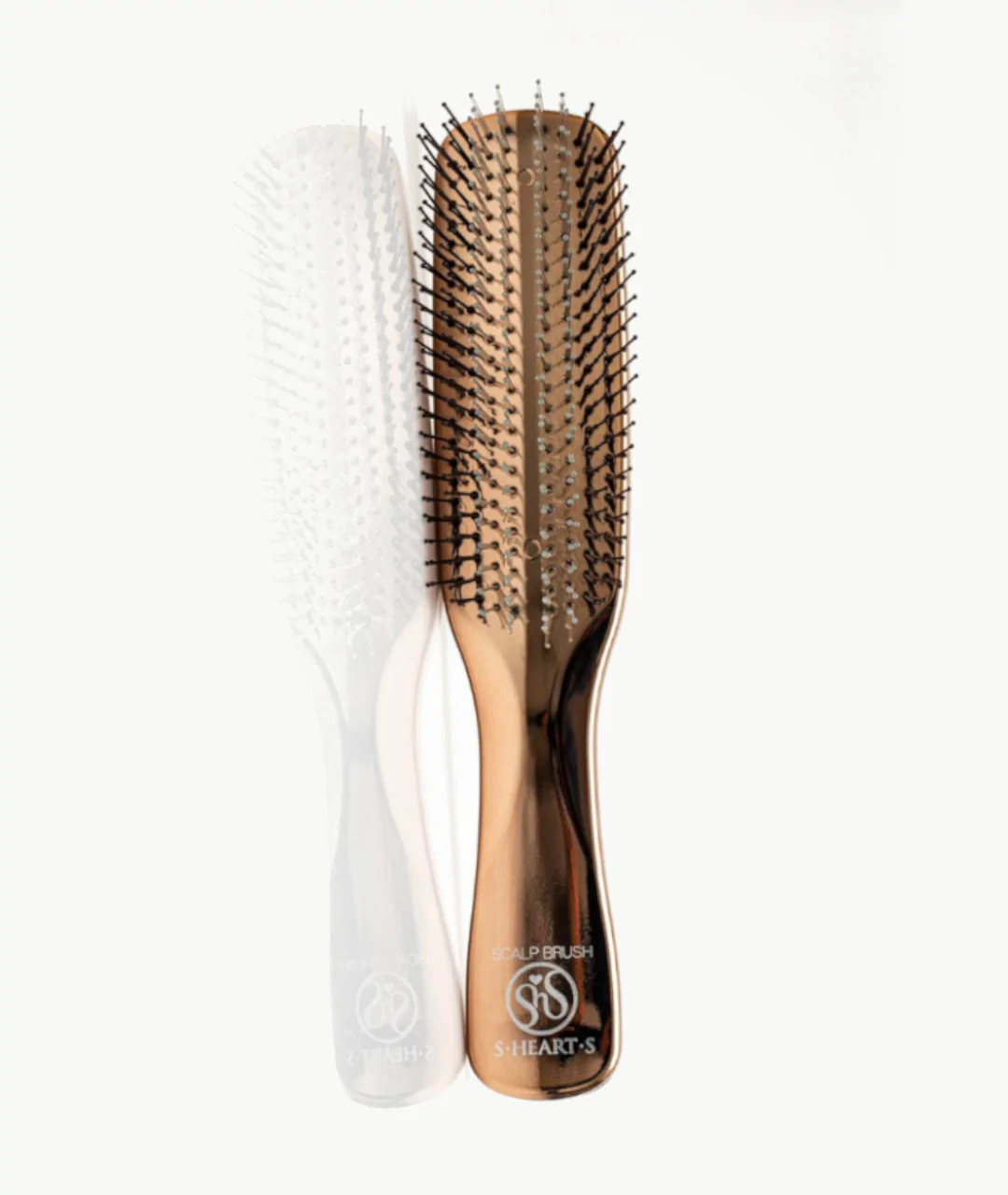 Scalp Brush World Model Long 376 włókna Różowe złoto opakowanie