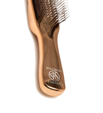 Scalp Brush World Model Long 376 fiber Pink Gold - S Heart S 3