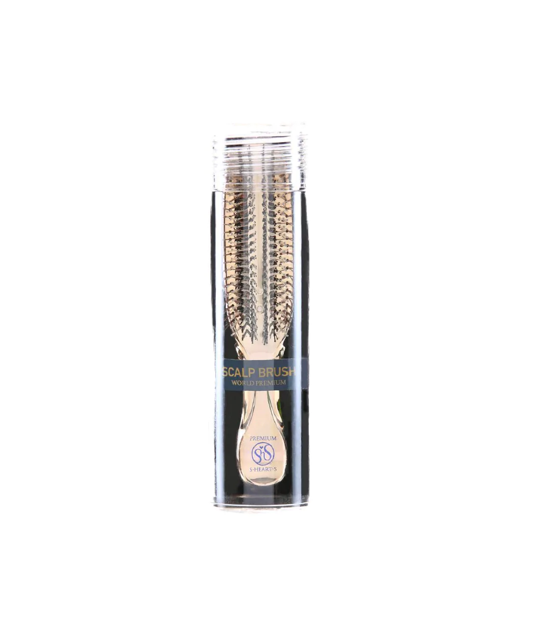 Scalp Brush World Model Premium Long w tubie 576 WŁÓKNA Szampańskie złoto opakowanie