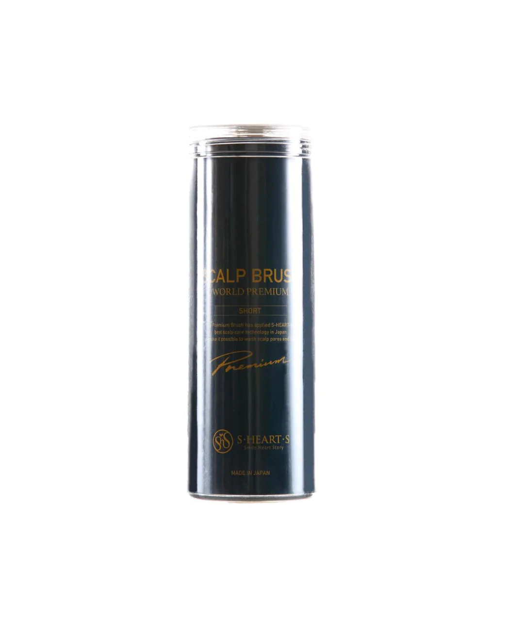 Scalp Brush World Model Premium Short in tube 576 LIBERTY Champagne gold pack from far away