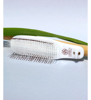 Scalp Brush Com Normal Short 376 HAIR White Pearl - S Heart S 3