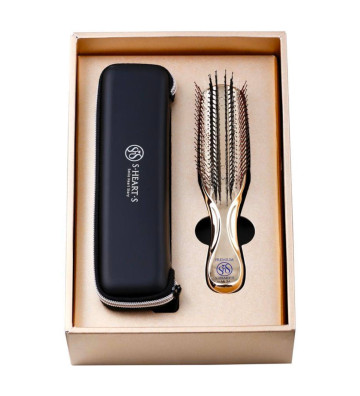 Scalp Brush World Model Premium Long with case 576 HAIR Champagne gold packaging