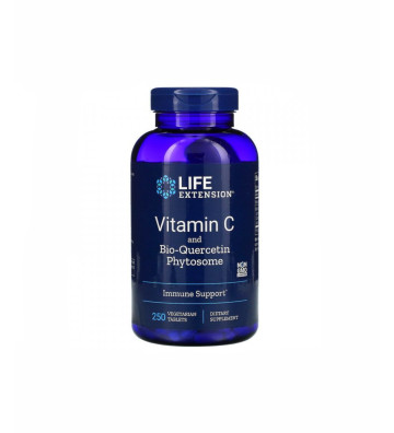 Vitamin C and Bio-Quercetin Phytosome - 250 tabletek wegetariańskich - Life Extension 1