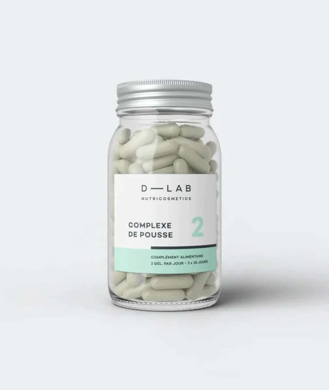 Hair Growth - 168 capsules on gray background