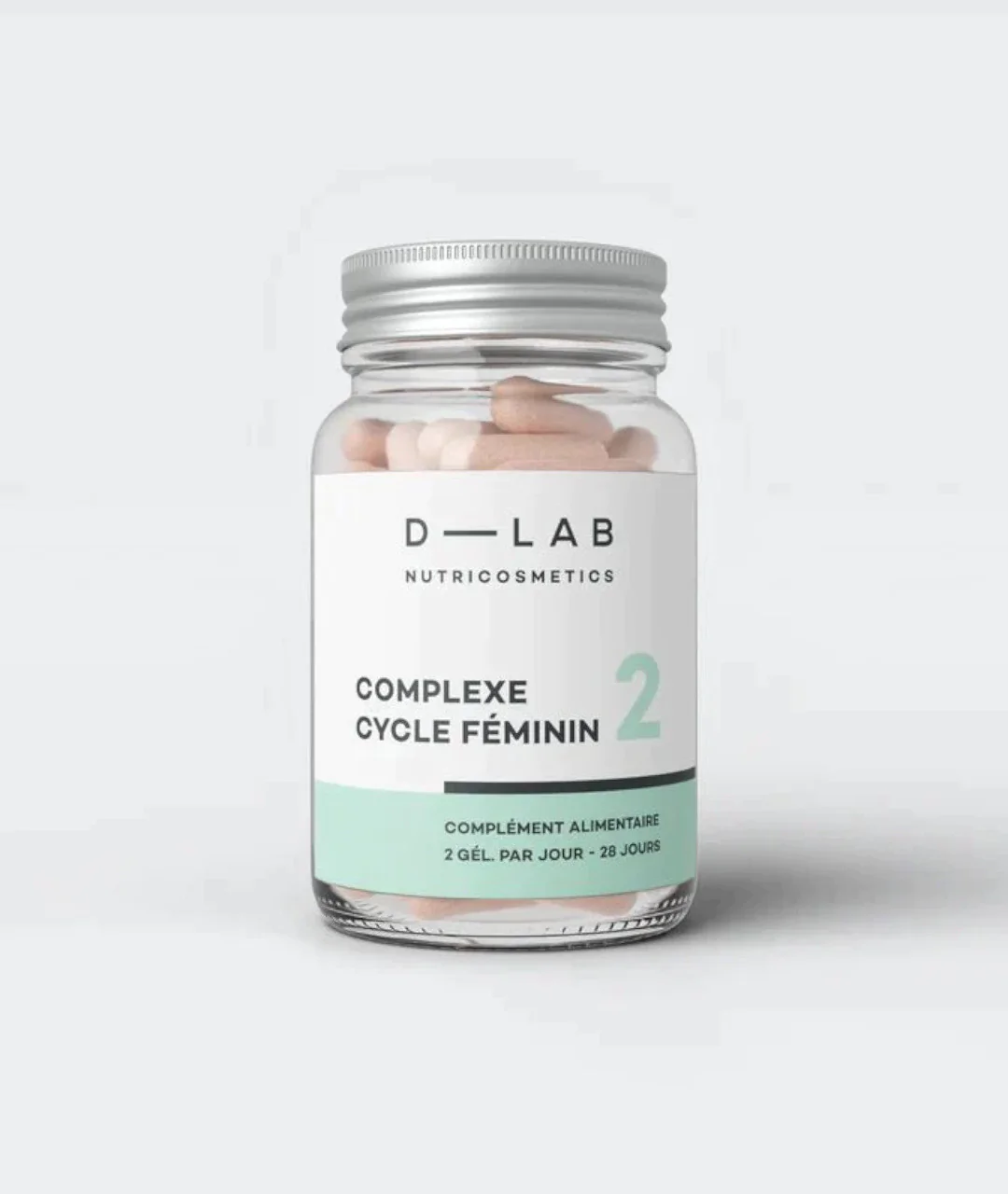 Hormonal Balance Complex 56 plant capsules on gray background