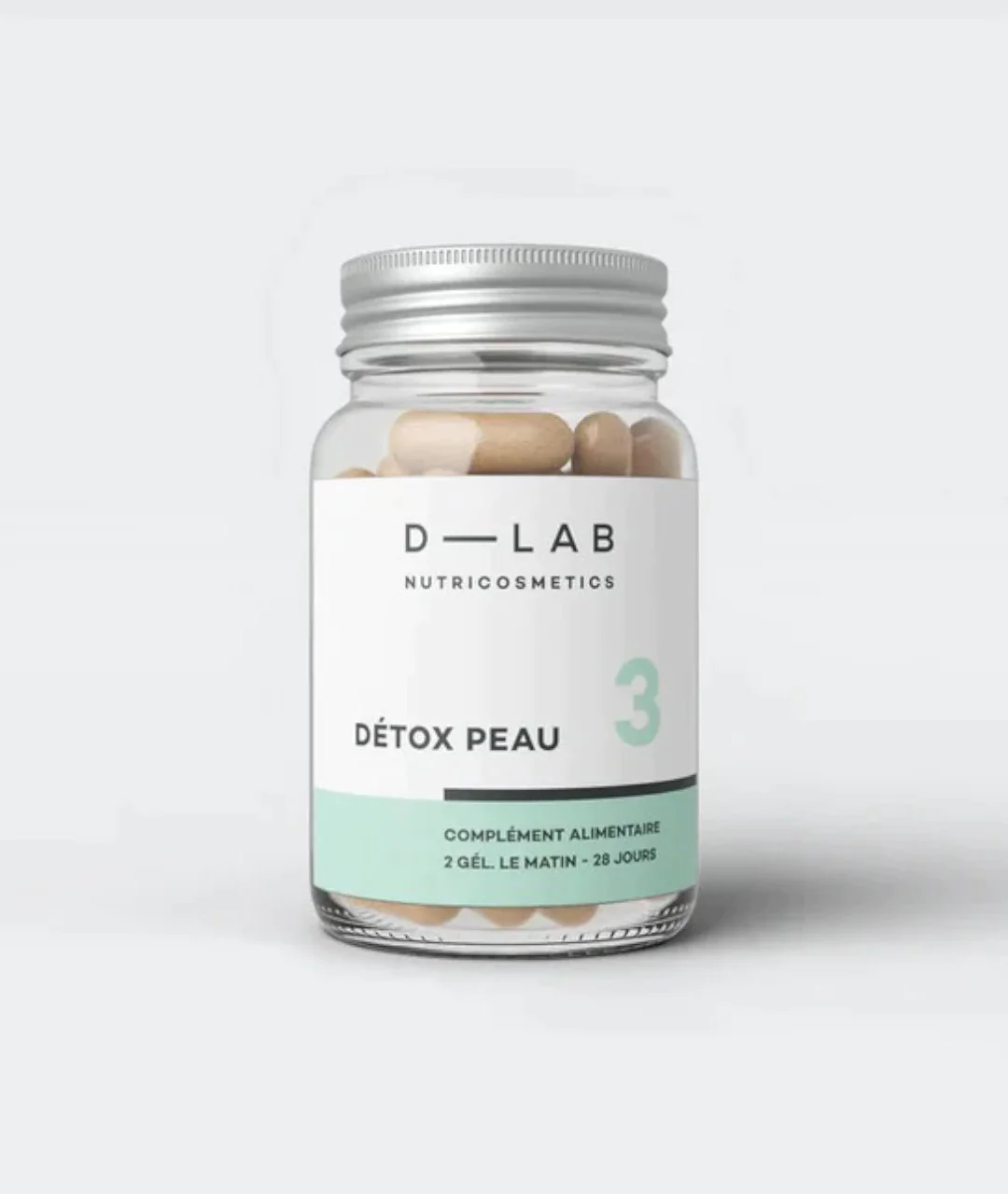 Skin Detox 56 vegetarian capsules on grey background