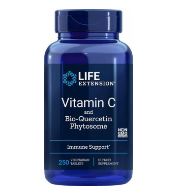 Vitamin C and Bio-Quercetin Phytosome - 250 tabletek wegetariańskich - Life Extension 2