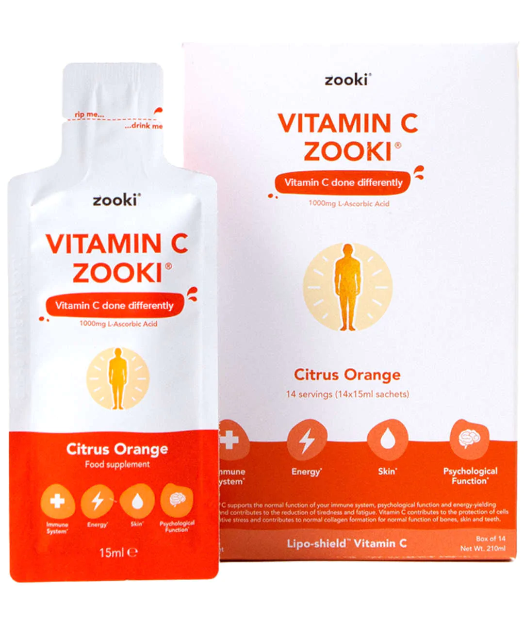 Vitamin C Citrus Orange 14-Pack  opakowanie