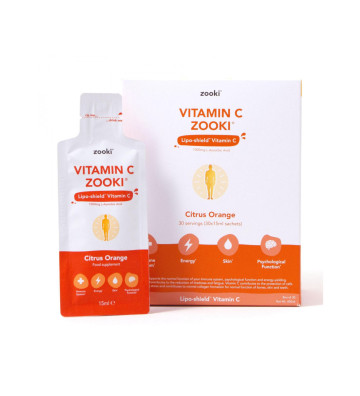 Liquid sachets with liposomal vitamin C in orange flavor 30 pcs. - zooki