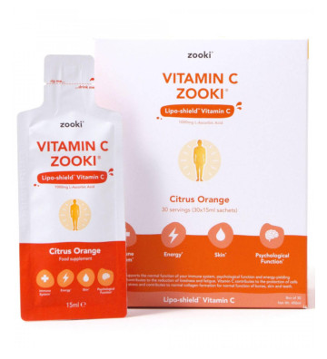 Liquid sachets with liposomal vitamin C in orange flavor 30 pcs. - zooki 5