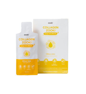 Liquid collagen sachets with lemon flavor 14 pcs. - zooki 1