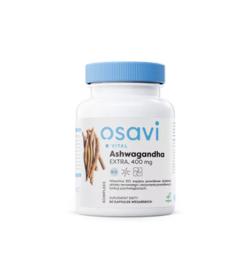 Dietary supplement Ashwagandha Extra (Vital), 400mg - 60 vegan capsules - Osavi