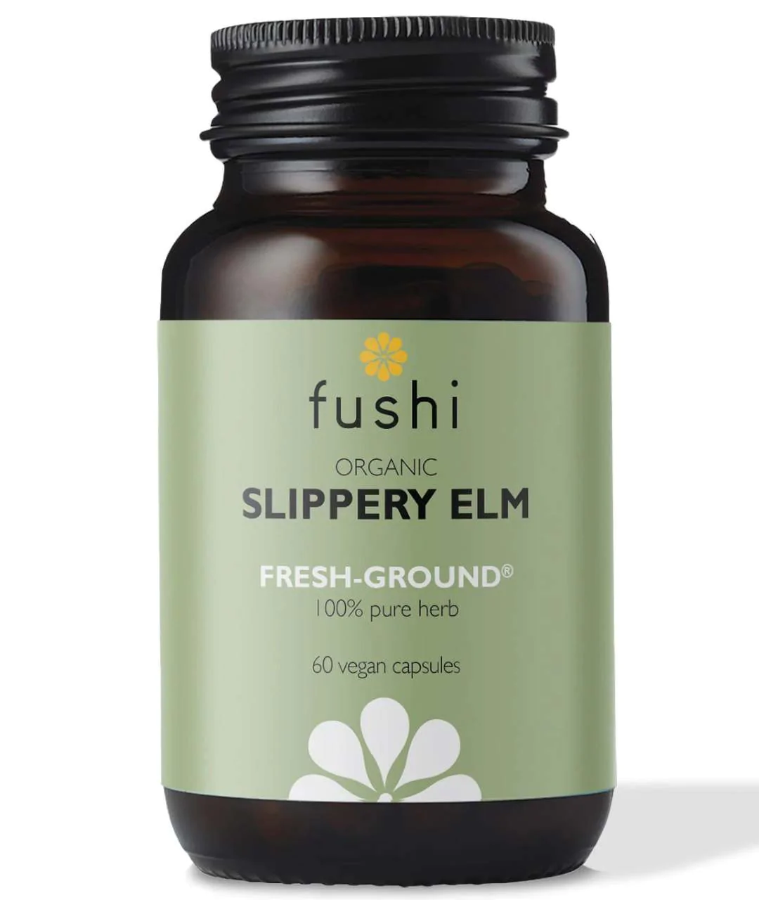 Organiczny Slippery Elm 60 kapsułek zbliżenie