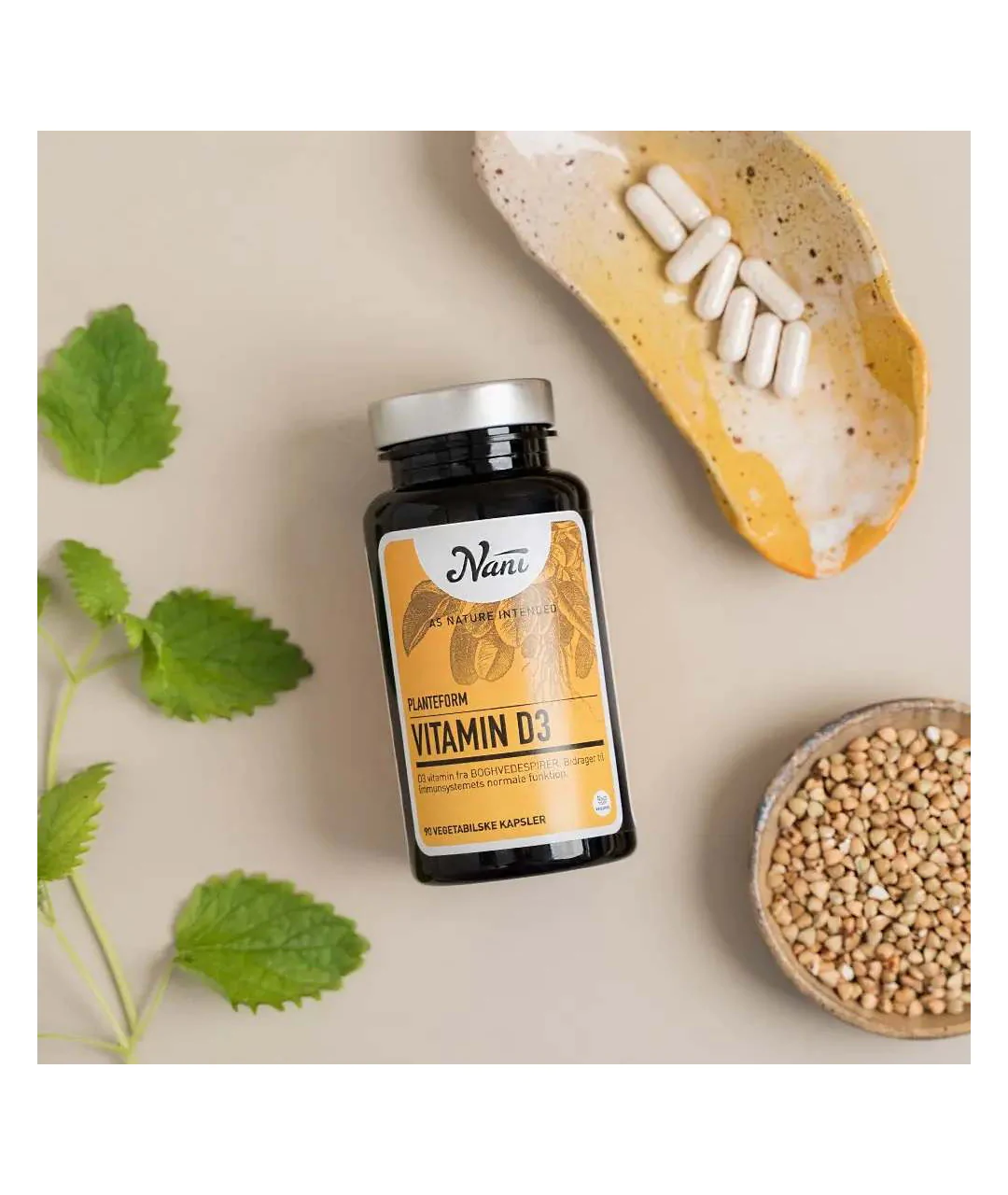Vitamin D3, plant forms, 90 capsules view