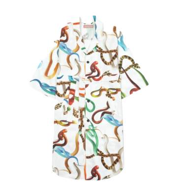 TOILETPAPER NIGHTGOWN "SNAKES/WHITE" S/M - Toiletpaper Beauty 2