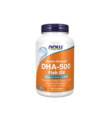 DHA 500 mg 180 szt. - NOW Foods