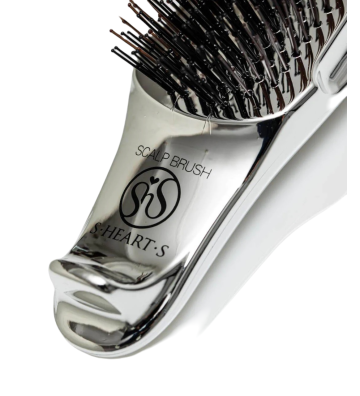 Scalp Brush World Pro Plus Short 572 HAIR Silver - S Heart S 4