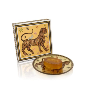Glass Plate & Soap Gold (Ambra Nera Only) packaging from afar