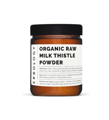 Organic Milk Thistle powder (Raw Milk Thistle powder) 120 g - Erbology