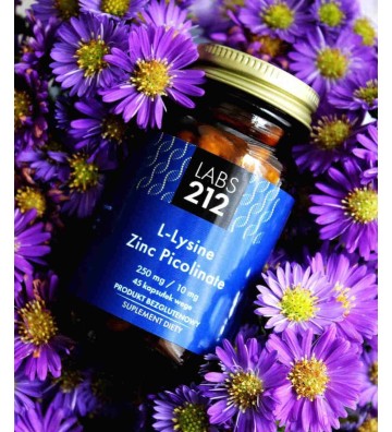 Suplement diety L-Lysine Zinc Picolinate (Lizyna z cynkiem) 45 kapsułek - LABS212 3