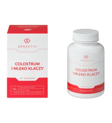 Colostrum and Mare's Milk capsules 180pcs. - Genactiv 1